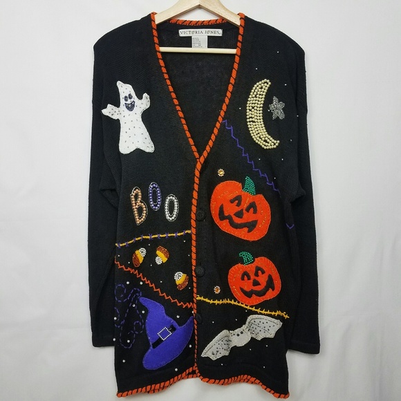 halloween cardigan sweater